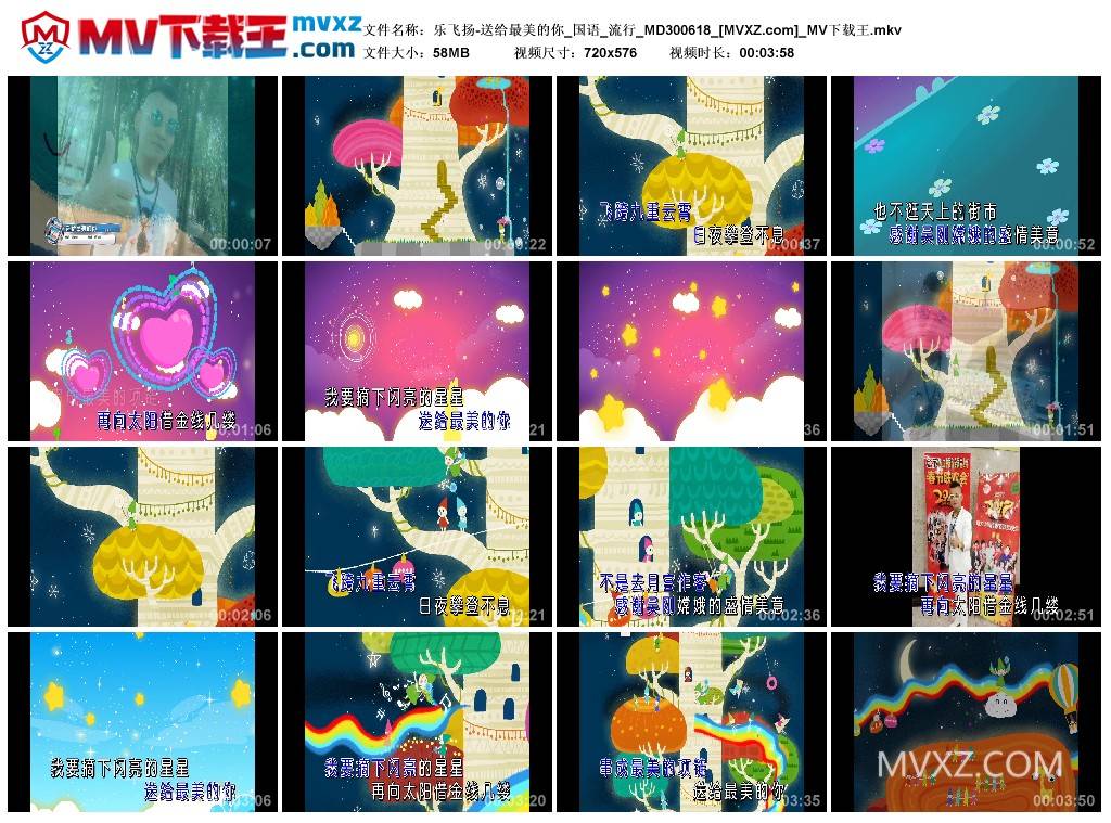 乐飞扬-送给最美的你_国语_流行_MD300618
